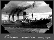 Titanics maiden voyage